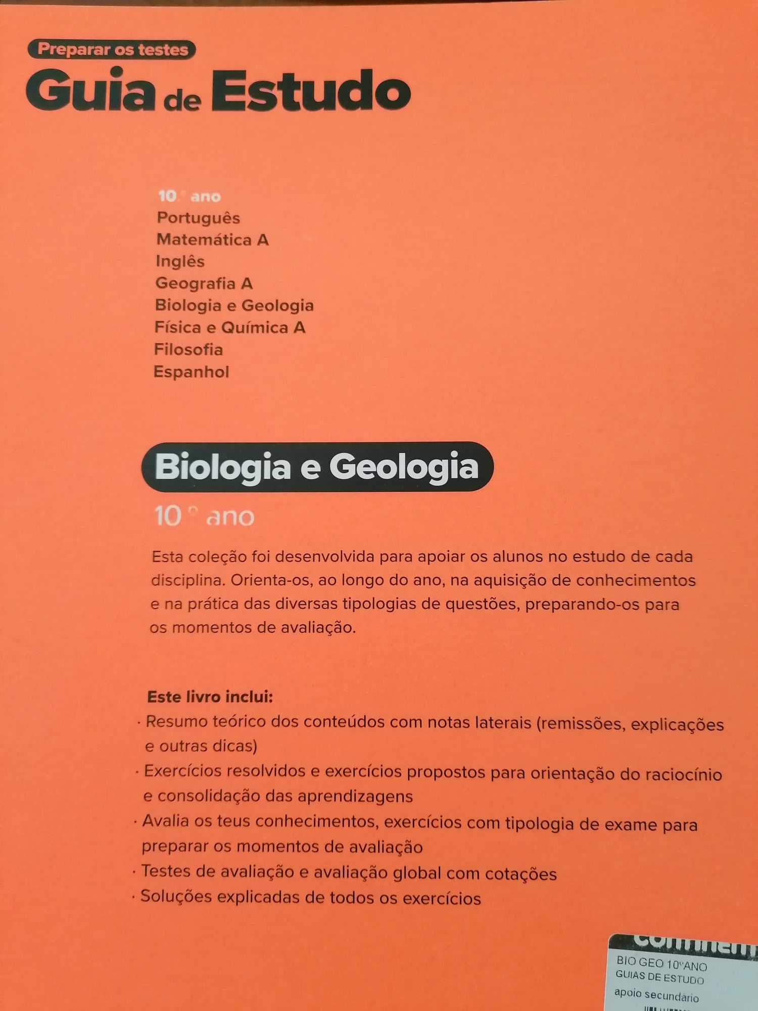 Guia de estudo de biologia e geologia 10° ano