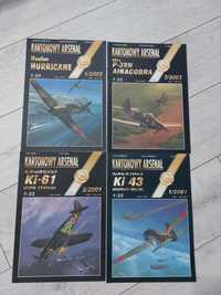 Kartonowy Arsenał Haliński pakiet modele kartonowe samoloty