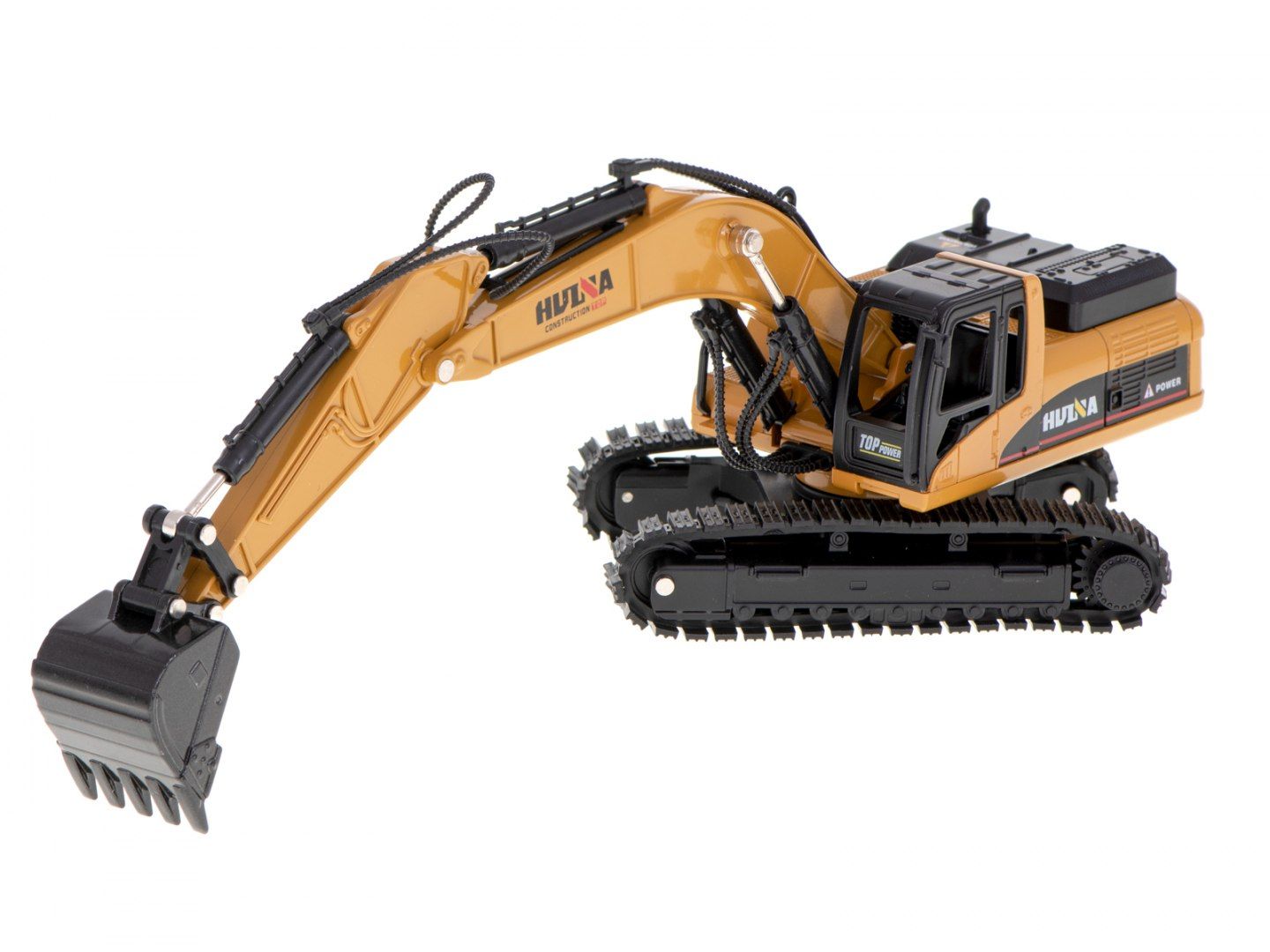 Koparka z łyżką na gąsienicach model z metalu Die-Cast H-toys 1:50