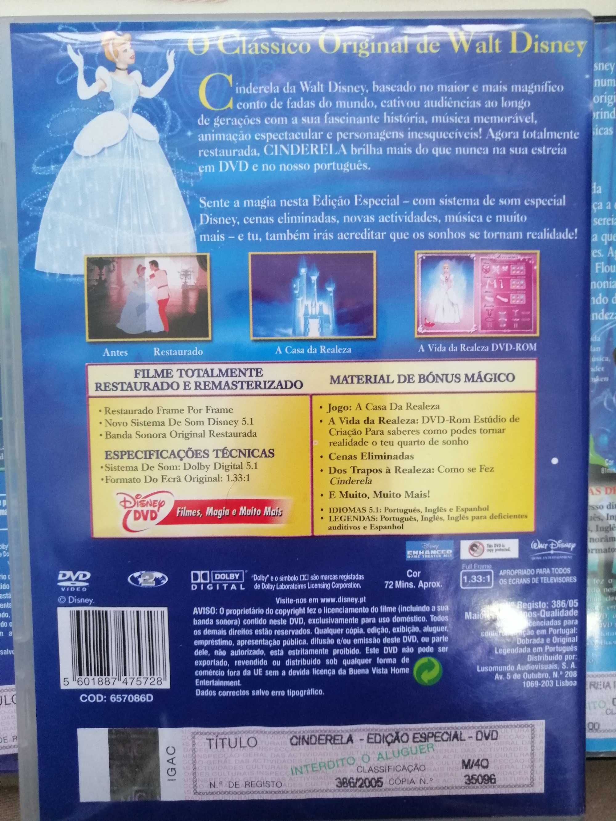 Cinderela (Edição especial ) Disney DVD