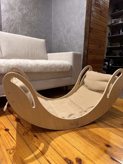 Деревяна качалка smile