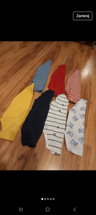 Paka ubrań dla chłopca body długi rękaw na jesień zimę nowe 62/68