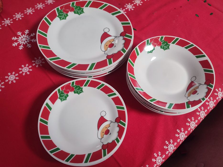 18 pratos motivo natal