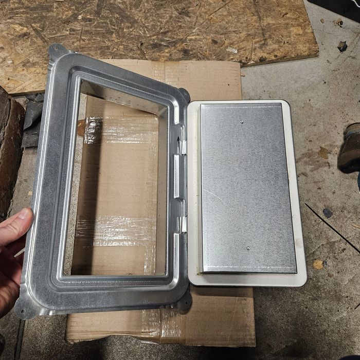 drzwiczki rewizyjne kominowe antywybuchowe ocynkowane + zaślepka