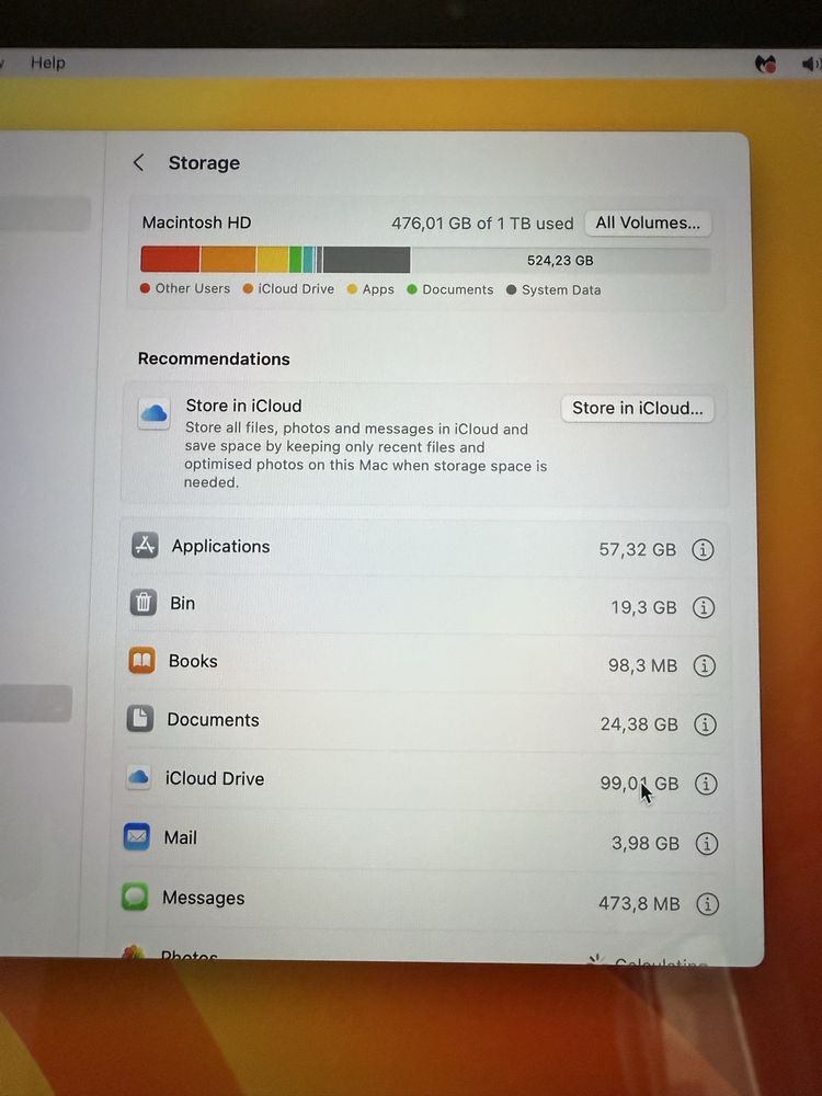 Macbook Pro 13’’ Silver i7, 8GB, 1TB SSD