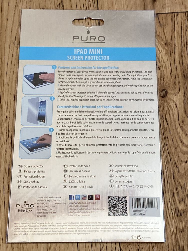 PURO Folia ochronna iPad mini