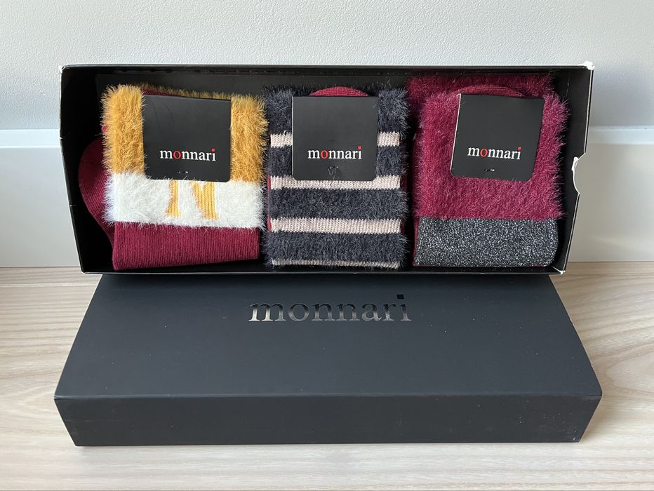 ***MONNARI***Skarpetki damskie ZESTAW 3-pak**r.38-40***NOWE***