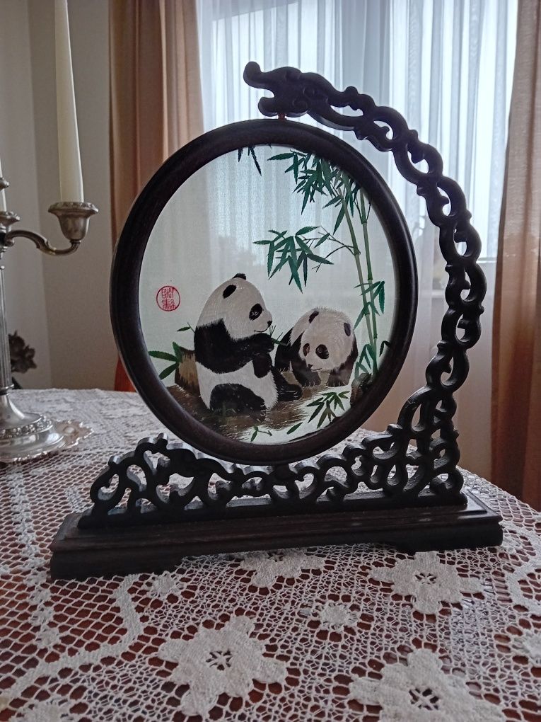 Chińska ramka z pandami