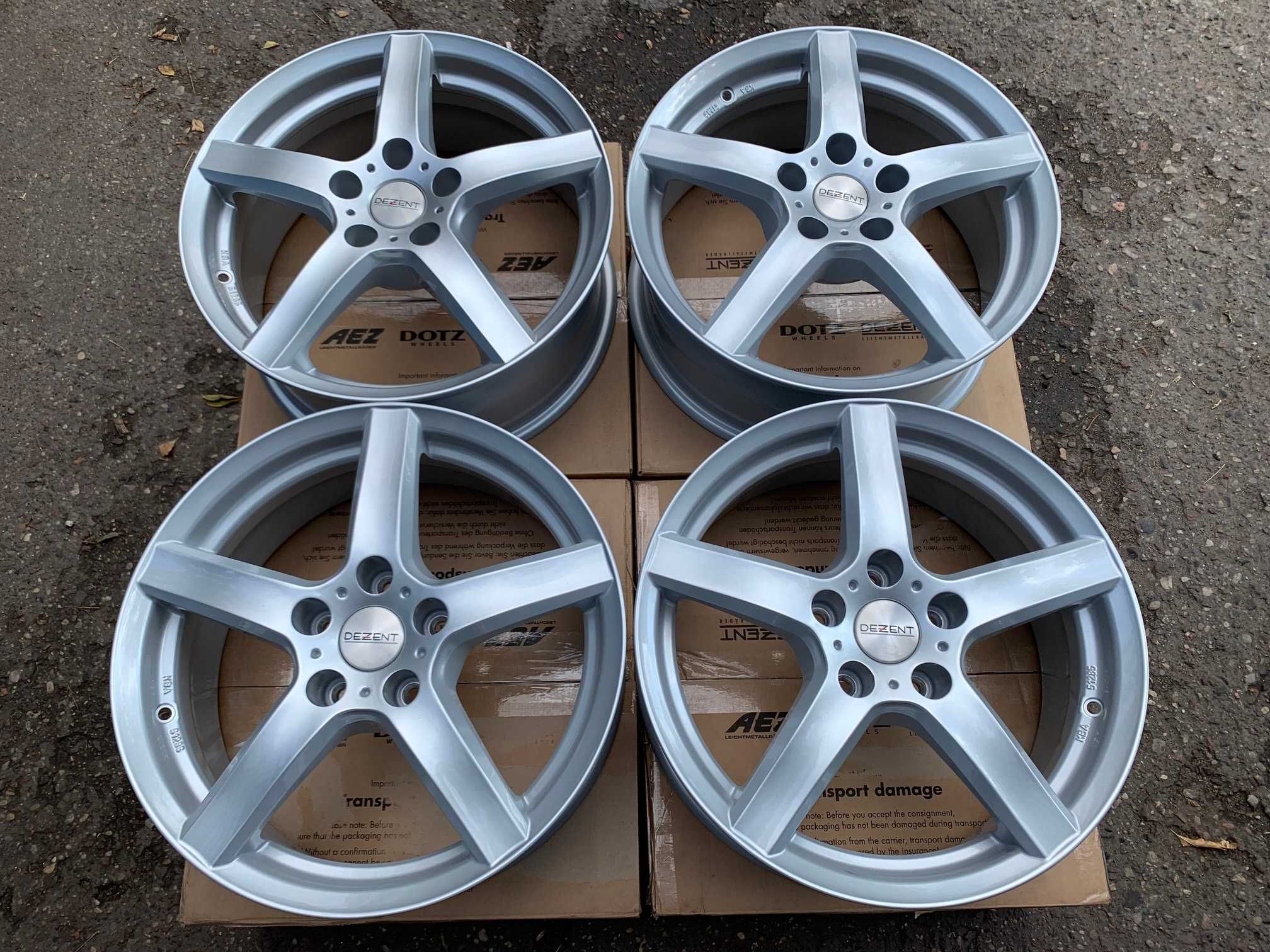 4x felgi DEZENT TY silver 17" roz 5x114,3 ET40 TOYOTA KIA NISSAN LEXUS