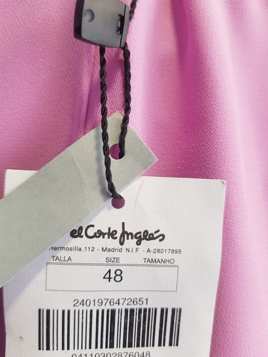Calça rosa tipo seda