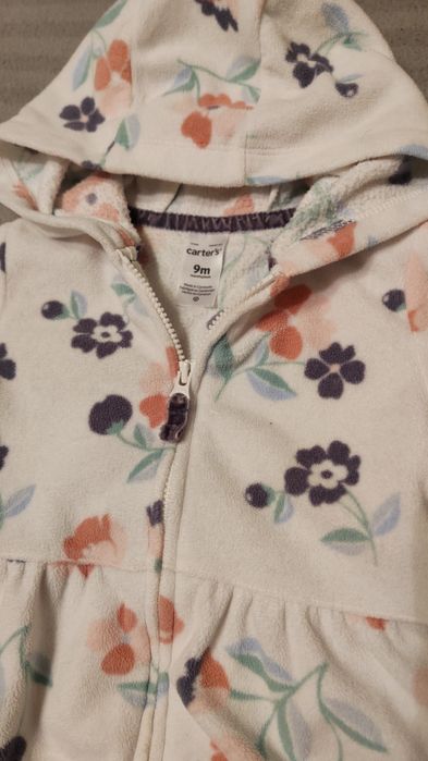 Bluza polarowa 74 Carters 9m miła, uroczy wzór