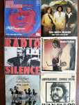 Lote de 6 antigos discos de vinil single