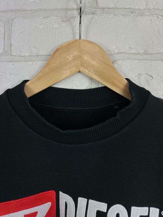 Bluza Diesel Denim Division boxy fit; crewneck