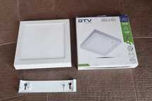 Plafon led GTV Bolero kwadrat natynkowy 18w lighting lampa