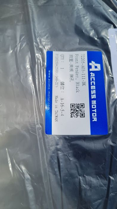 Nowe Plastiki Lucky Star 450 400 czarne przód tył
