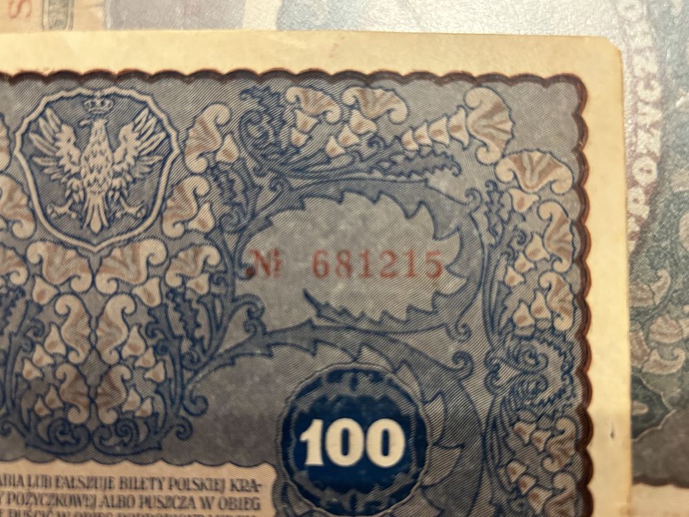Banknot 100 Marek Polskich z 1919 r.