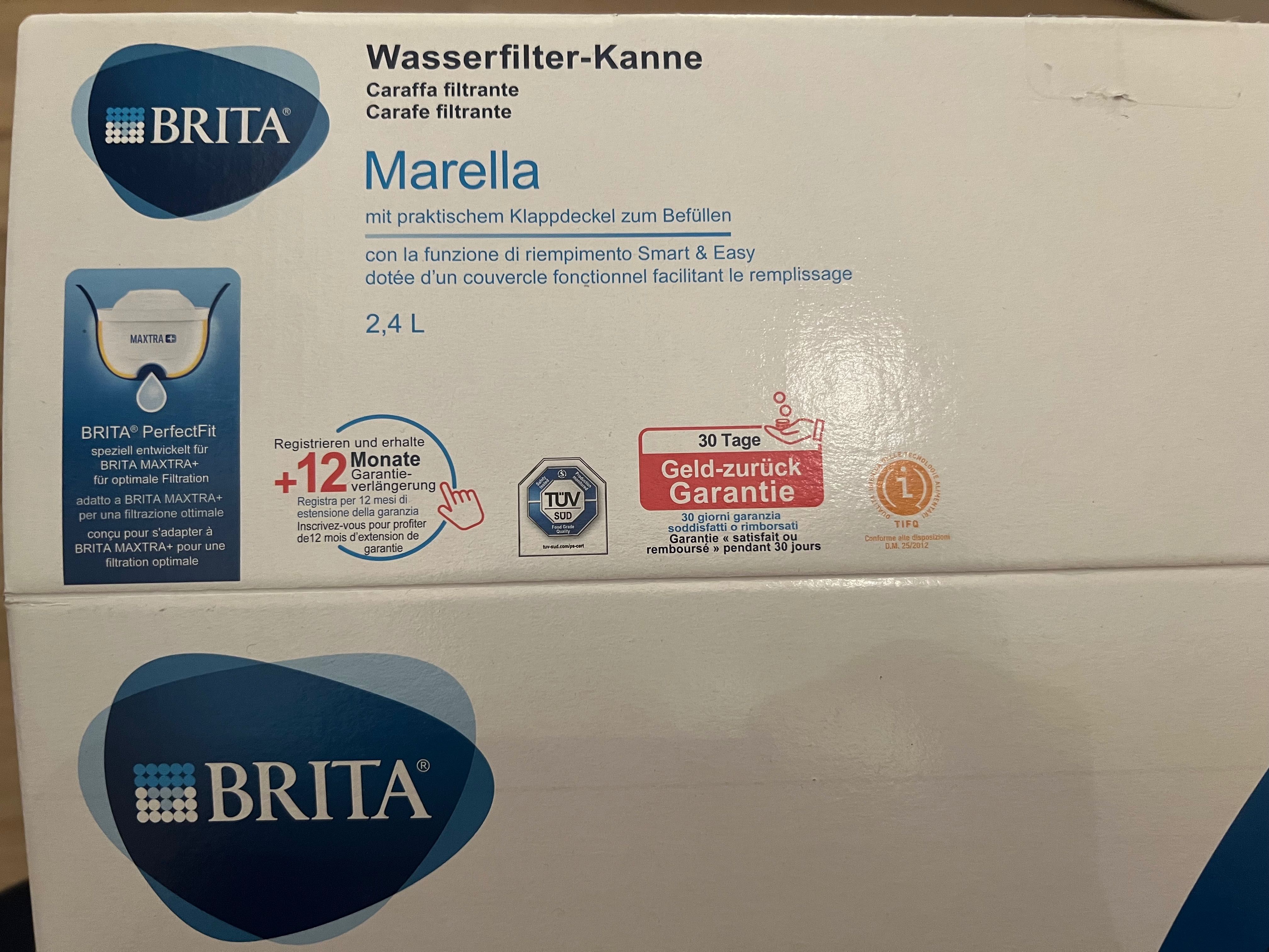 Brita Marella pakiet roczny z 12 wkładami MAXTRA zestaw nowy
