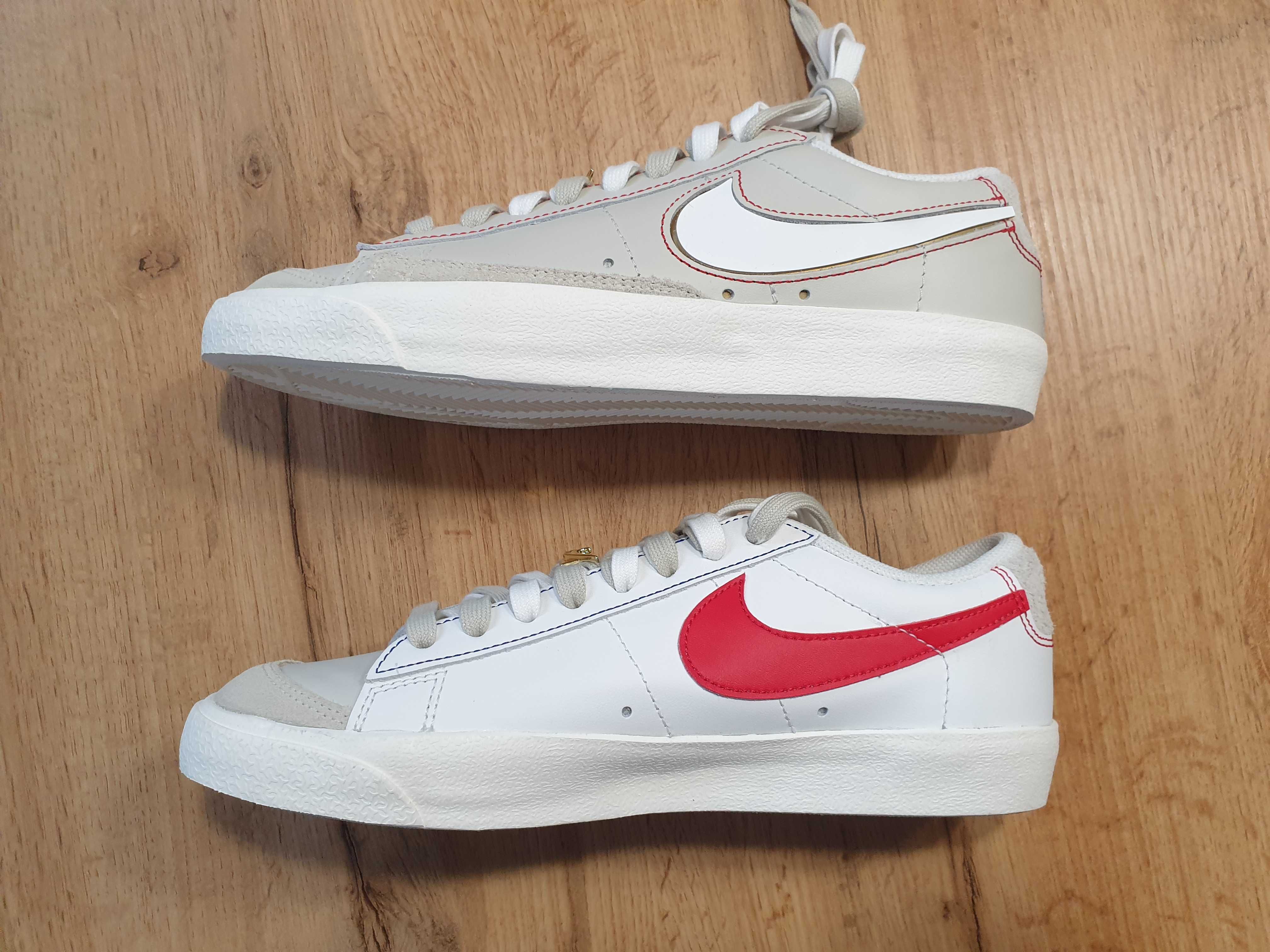 Buty Nike Blazer Low'77 PRM, skóra, zamsz, rozmiar 40