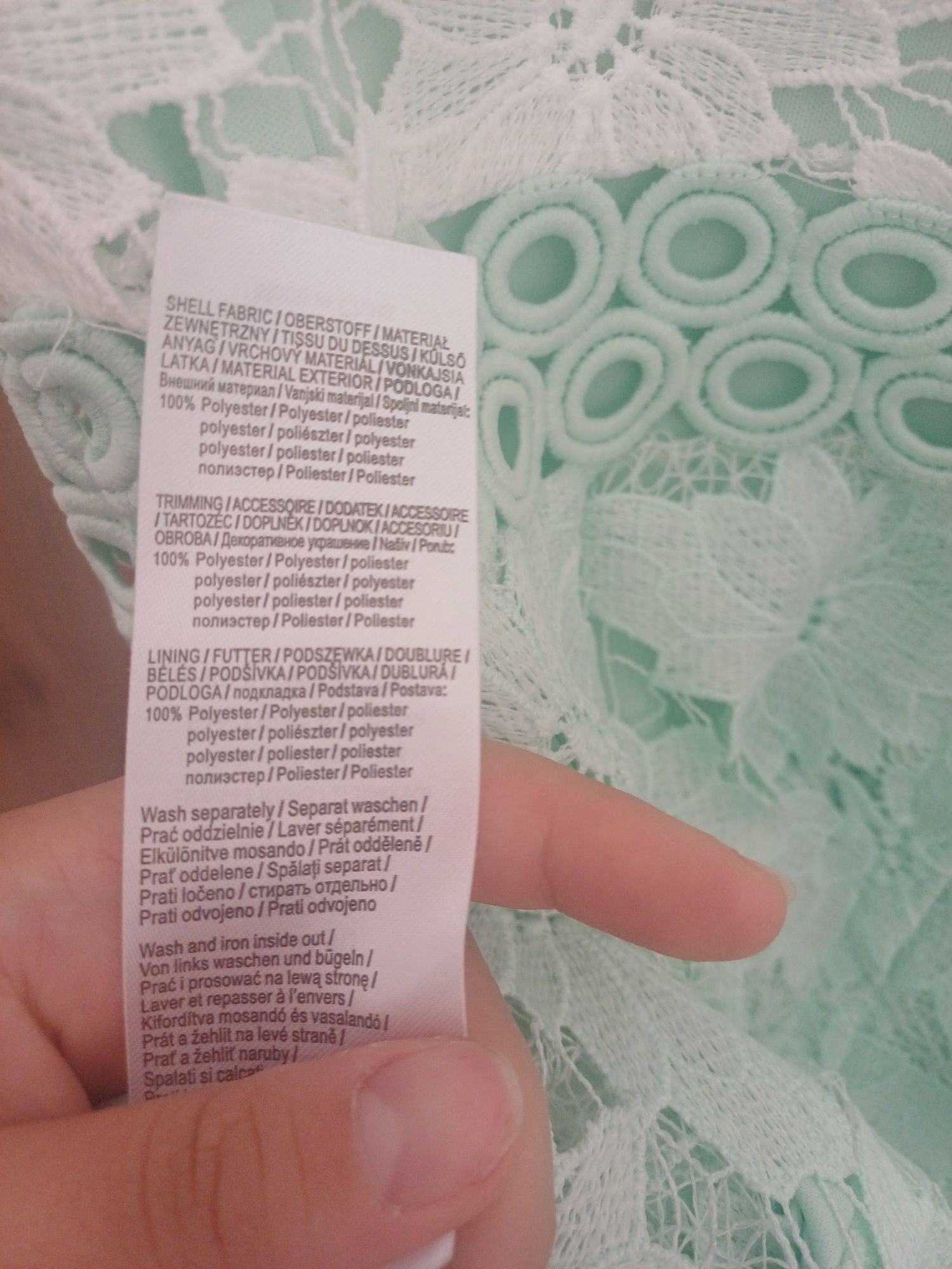 Sukienka miętowa Orsay letnia lato wakacyjna