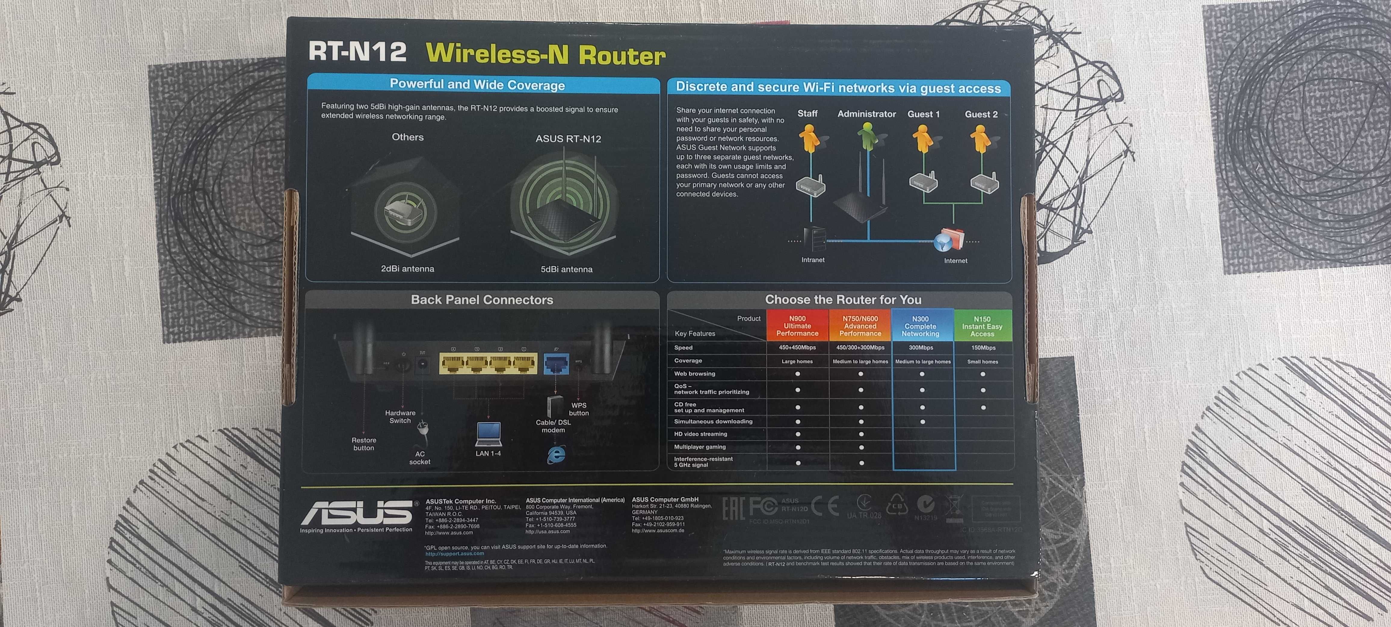 Router Asus RT-N12 Wireless N
