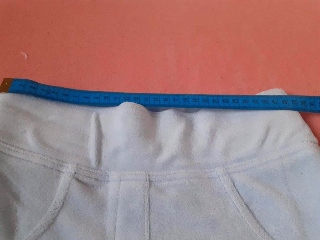 Welurowe Legginsy push up błękitne, Mielczarkowski xs