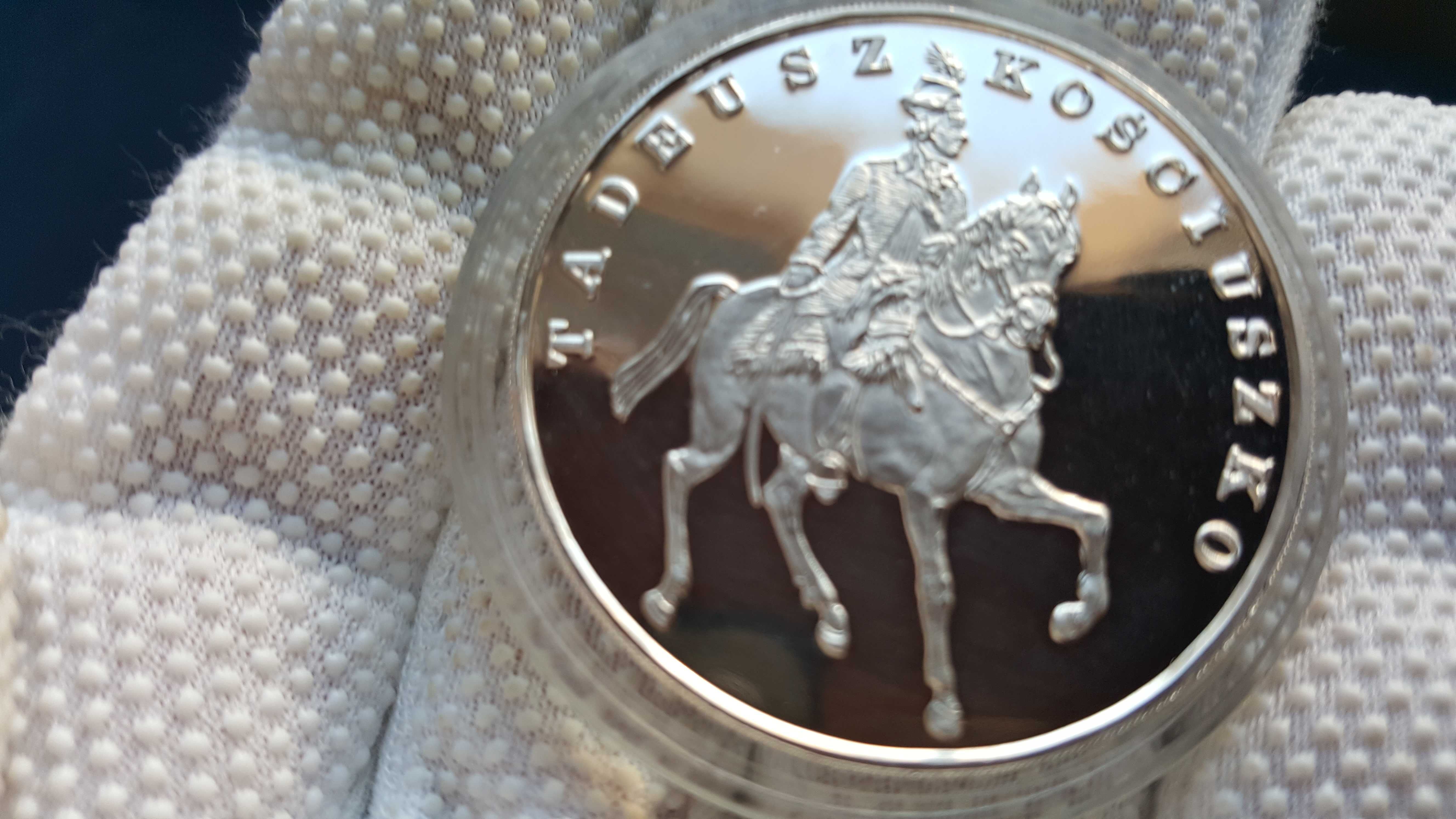 100 000 Złotych 1990  Kościuszko Tryptyk Srebro