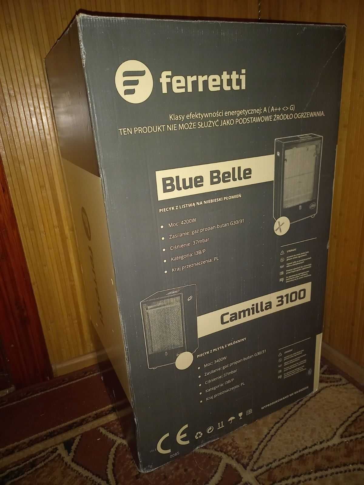 Газовий італійський обігрівач Ferretti Blue belle+балон27л+редуктор+шл