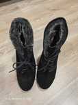 Botins Camurça Pretos - Tamaris