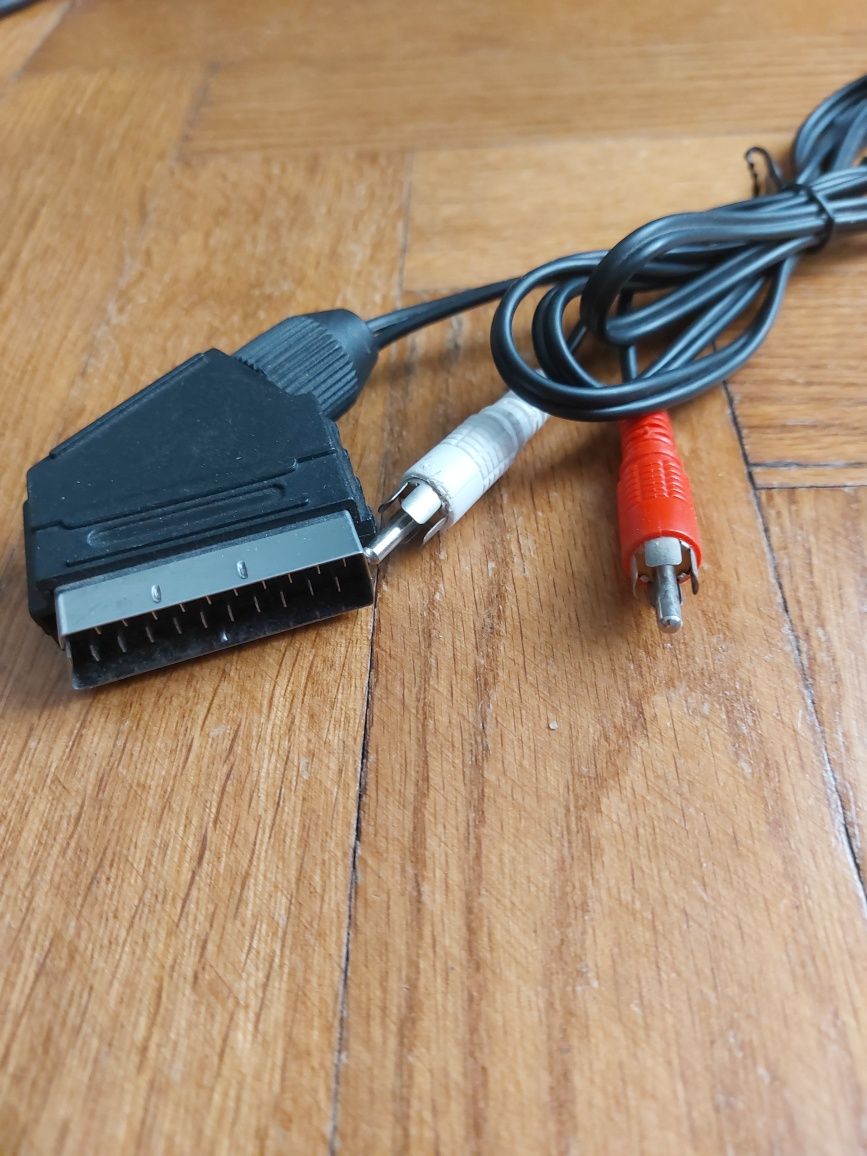 Kabel scart EURO - 2x RCA CINCH