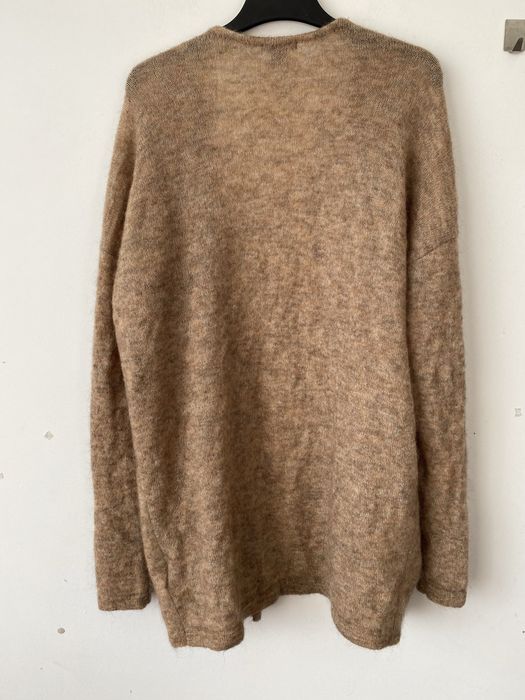 H&M camelowy kardigan puszystu sweter moher wełna