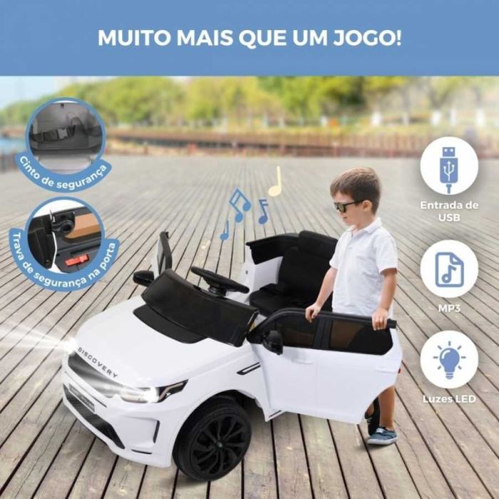 Carro Elétrico Infantil Seguro Range Rover 12V • Controlo Parental