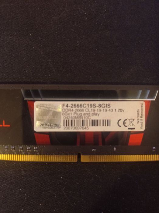 Memória RAM 8GB DDR4