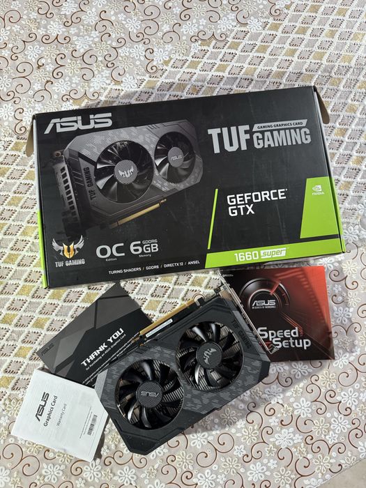 Відеокарта asus tuf-GTX1660TI-O6G-evo-gaming