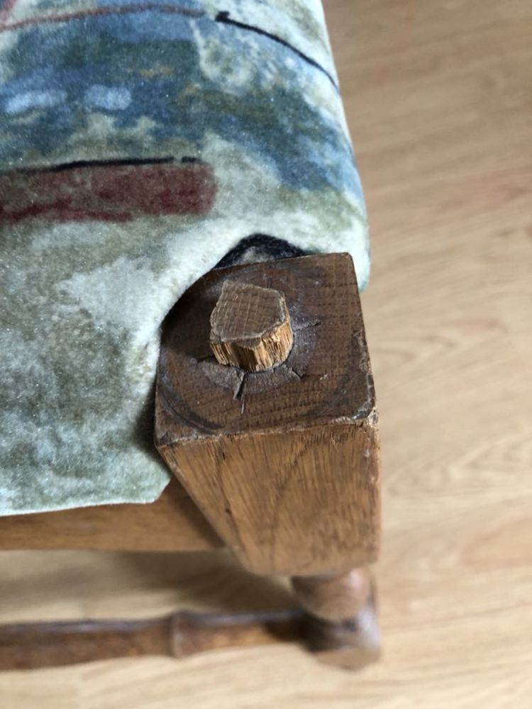 Taboret puf krzesło drewno drewniane 4 sztuki
