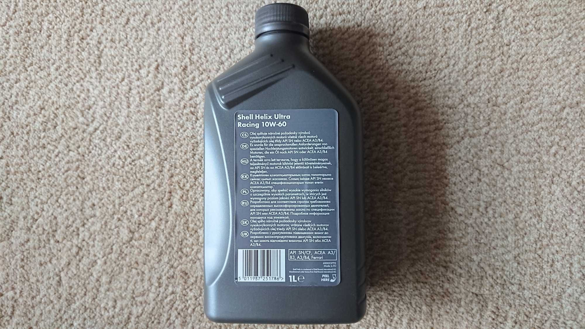 Olej Shell Helix Ultra Racing 10W-60 1L 3 sztuki