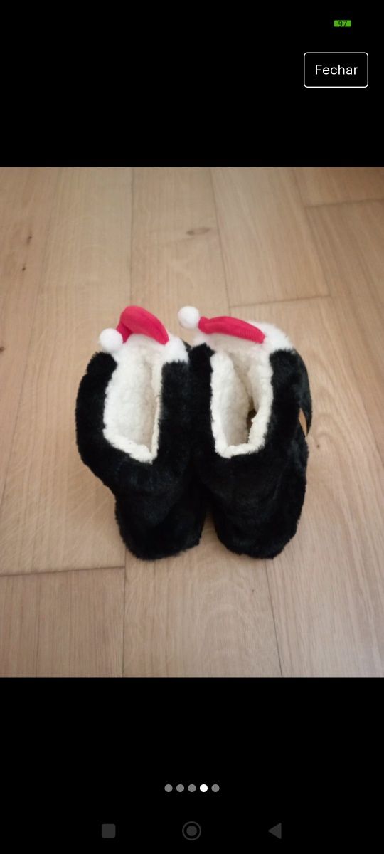 Pantufas de pai Natal