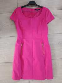 Różowa elegancka sukienka damska Reserved r.36
