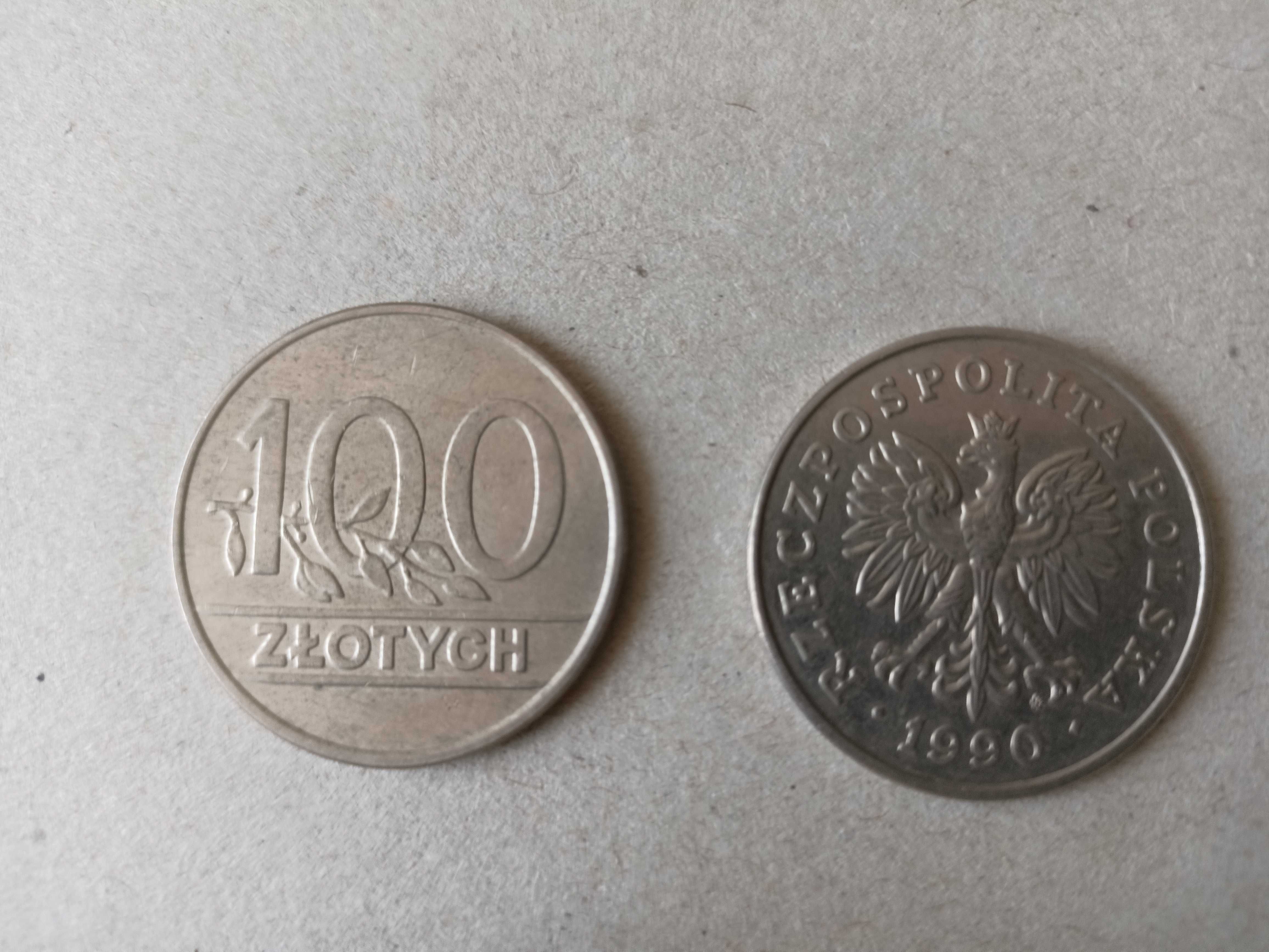 Moneta PRL 100zł 1990 z.m.