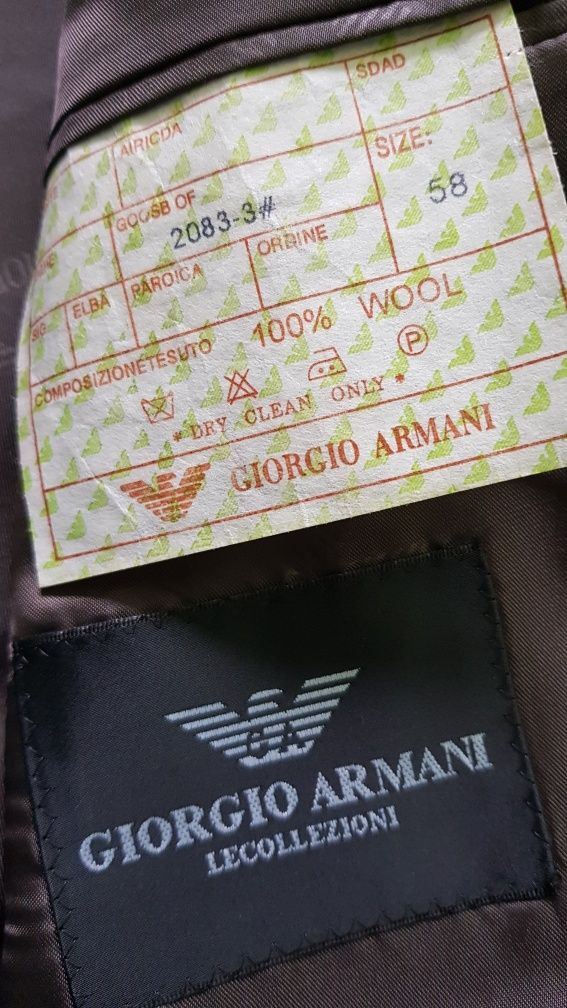 Giorgio Armani garnitur marynarka XXL  58