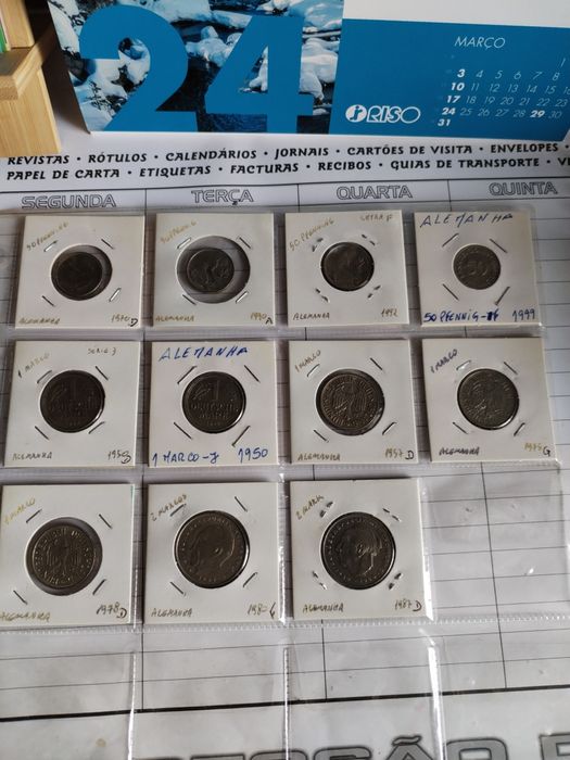 Moedas antigas Alemanha