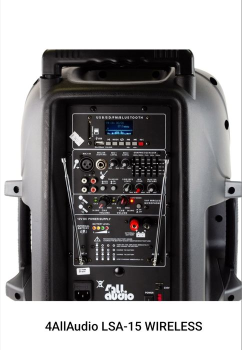 Активні акустичні системи 4AllAudio LSA-12-BT, LSA-15-BT, LSA-15 WIREL