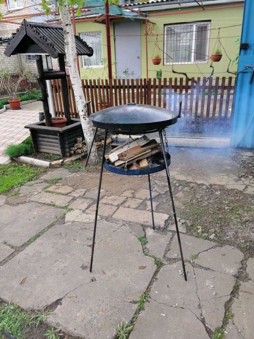 50 см маркировка на крышке ,Сковорода из диска бороны калённая