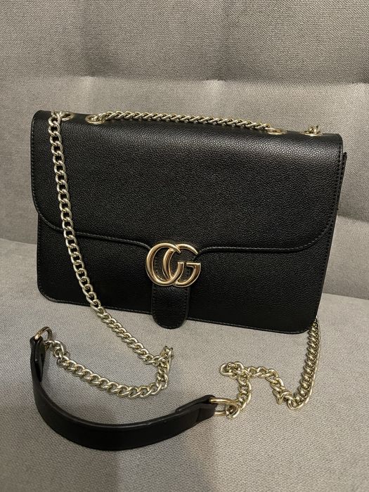 Стильна жіноча сумка в стилі Gucci Interlocking G