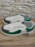 Trend 2025 Męskie buty sportowe sneakersy casual biało-zielone r.42
