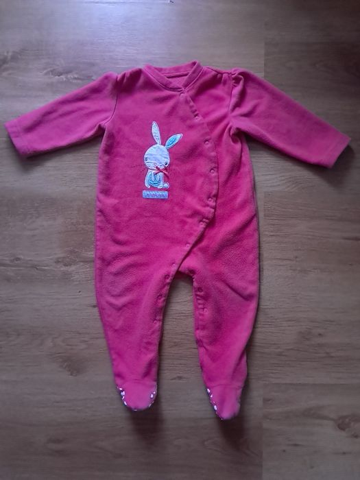 Флисовая пижама человечек st bernard 9 12 мес 74 80 см