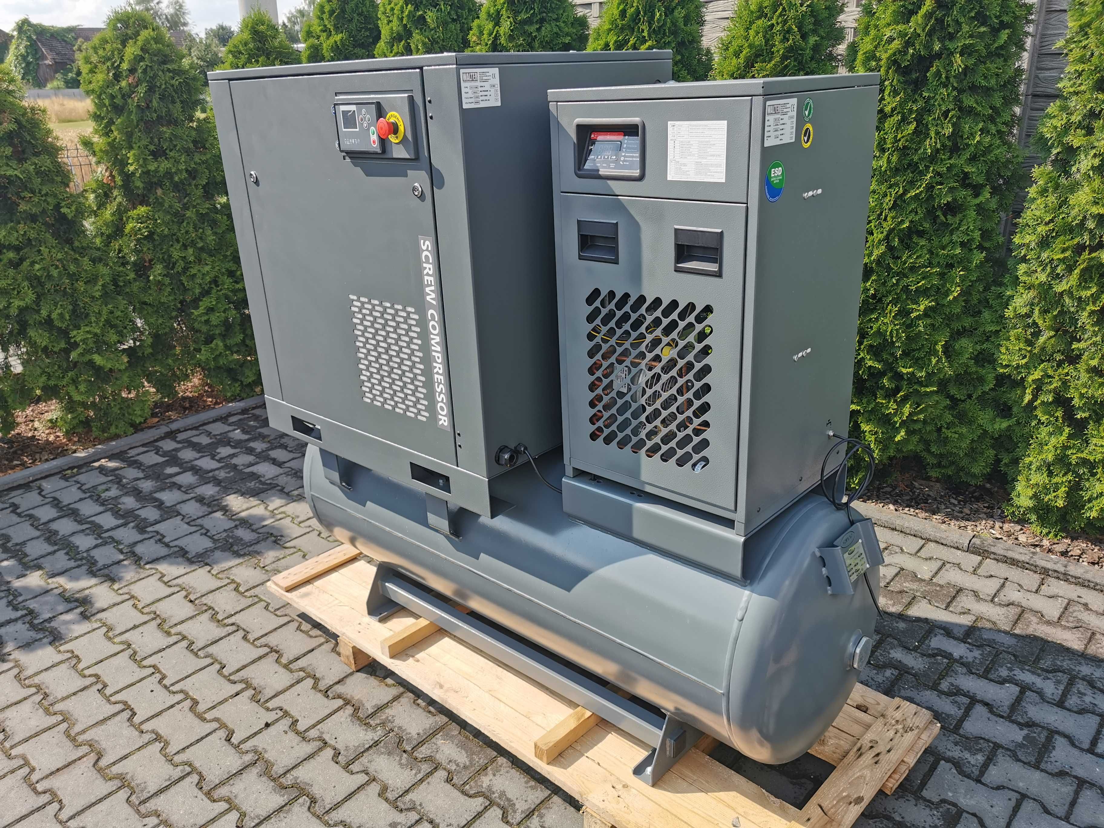 2022r  416h!! 13 BAR! 11kw Sprężarka śrubowa WALTER kompresor OSUSZACZ