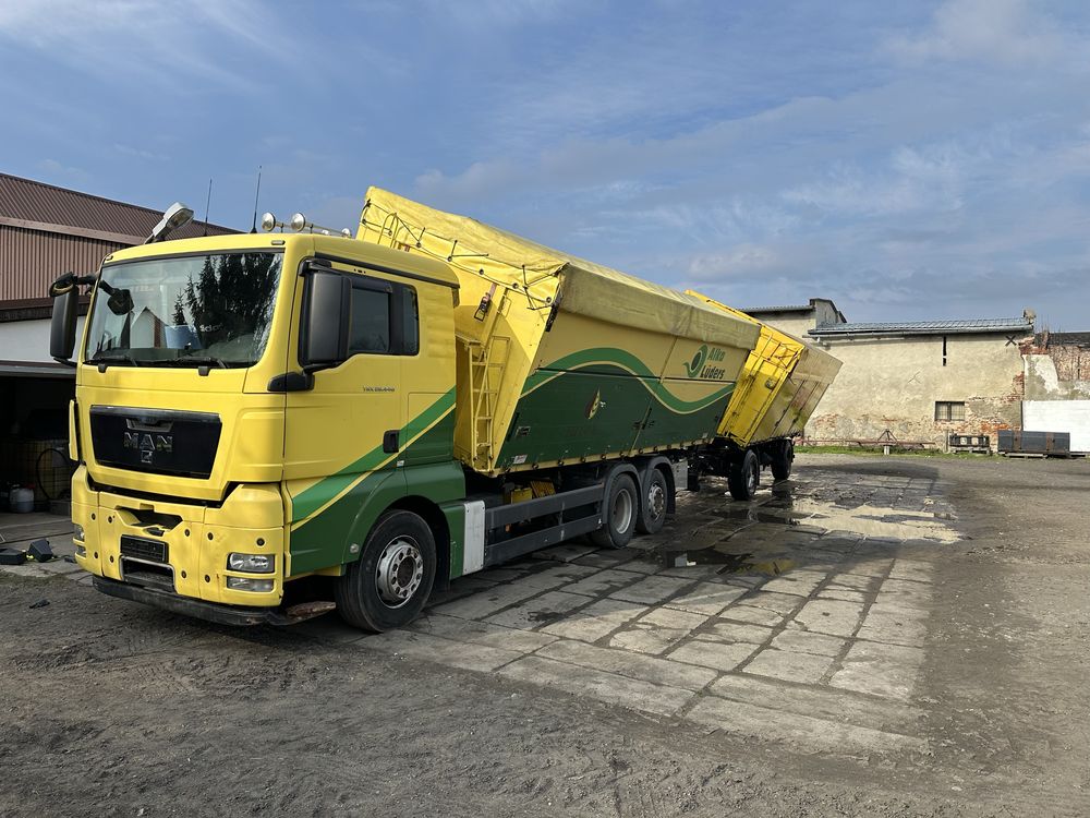 MAN TGX 26.440 zestaw z przyczepą wywrotka trójstronna