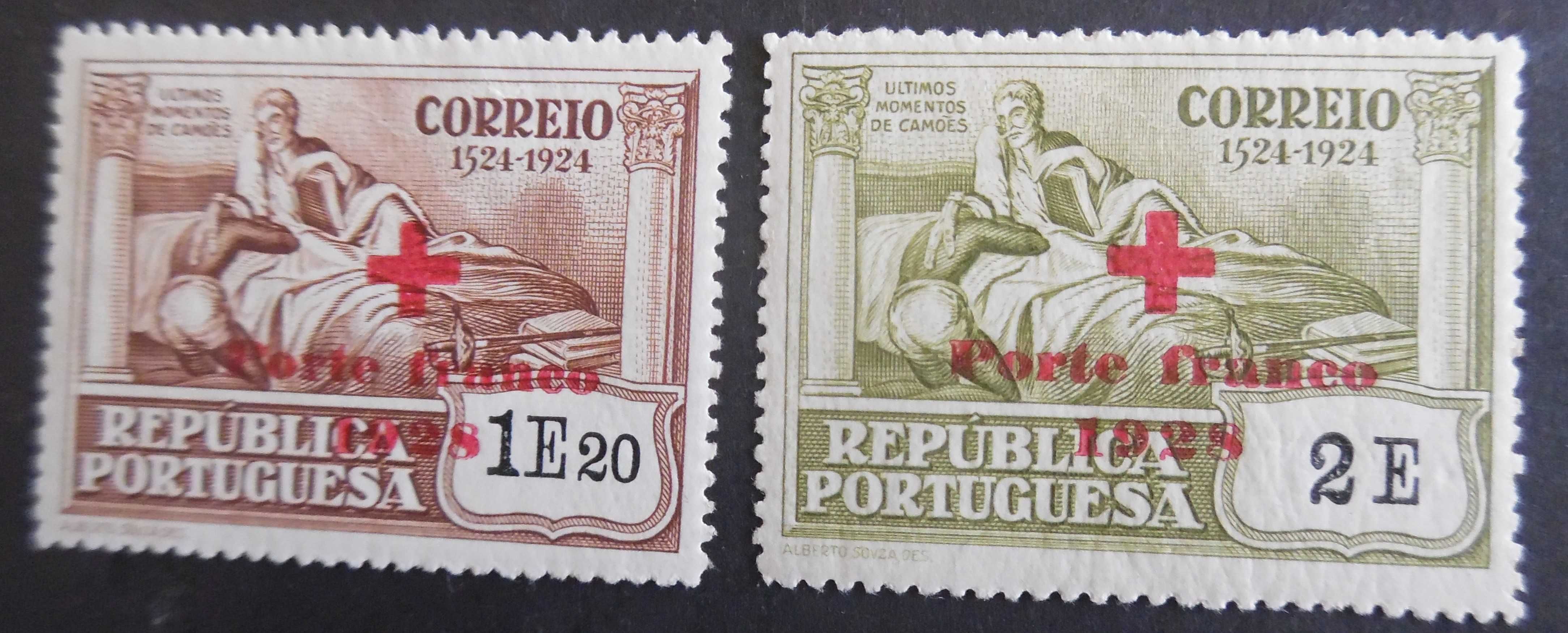 Selos Portugal 1928-Porte Franco Camões Af. 15 e 16 NOVO