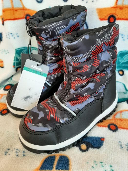 Buty nowe zimowe śniegowce chłopca rozmiar 29