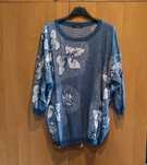 Dunnes Cienka dzianinowe bluzka ażurowa r.M/L